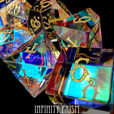 Infinity Prism 7 Glass Dice Set (Gift Box) (Online Order Only)