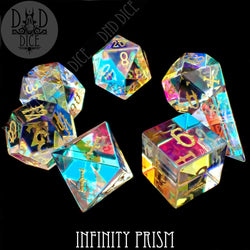 Infinity Prism 7 Glass Dice Set (Gift Box) (Online Order Only)