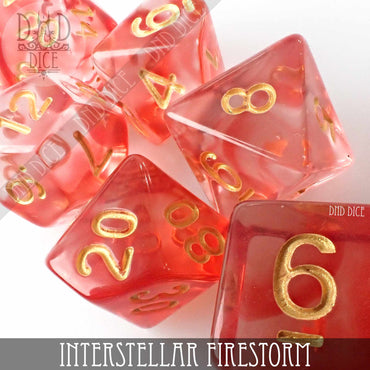 Interstellar Firestorm Dice Set (Online Order Only)