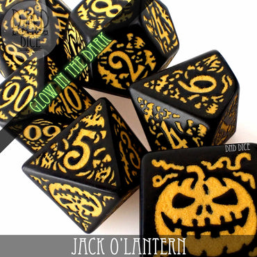 Jack O’Lantern Glow in the Dark Dice Set (Online Order Only)