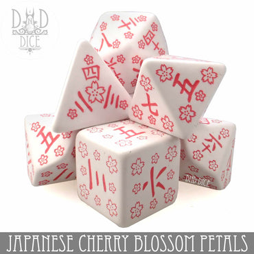 Japanese Cherry Blossom Petals Dice Set (Online Order Only)