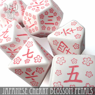 Japanese Cherry Blossom Petals Dice Set (Online Order Only)