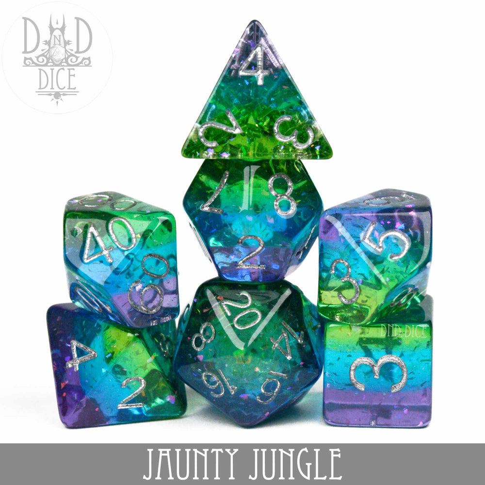 Jaunty Jungle Dice Set (Online Order Only)