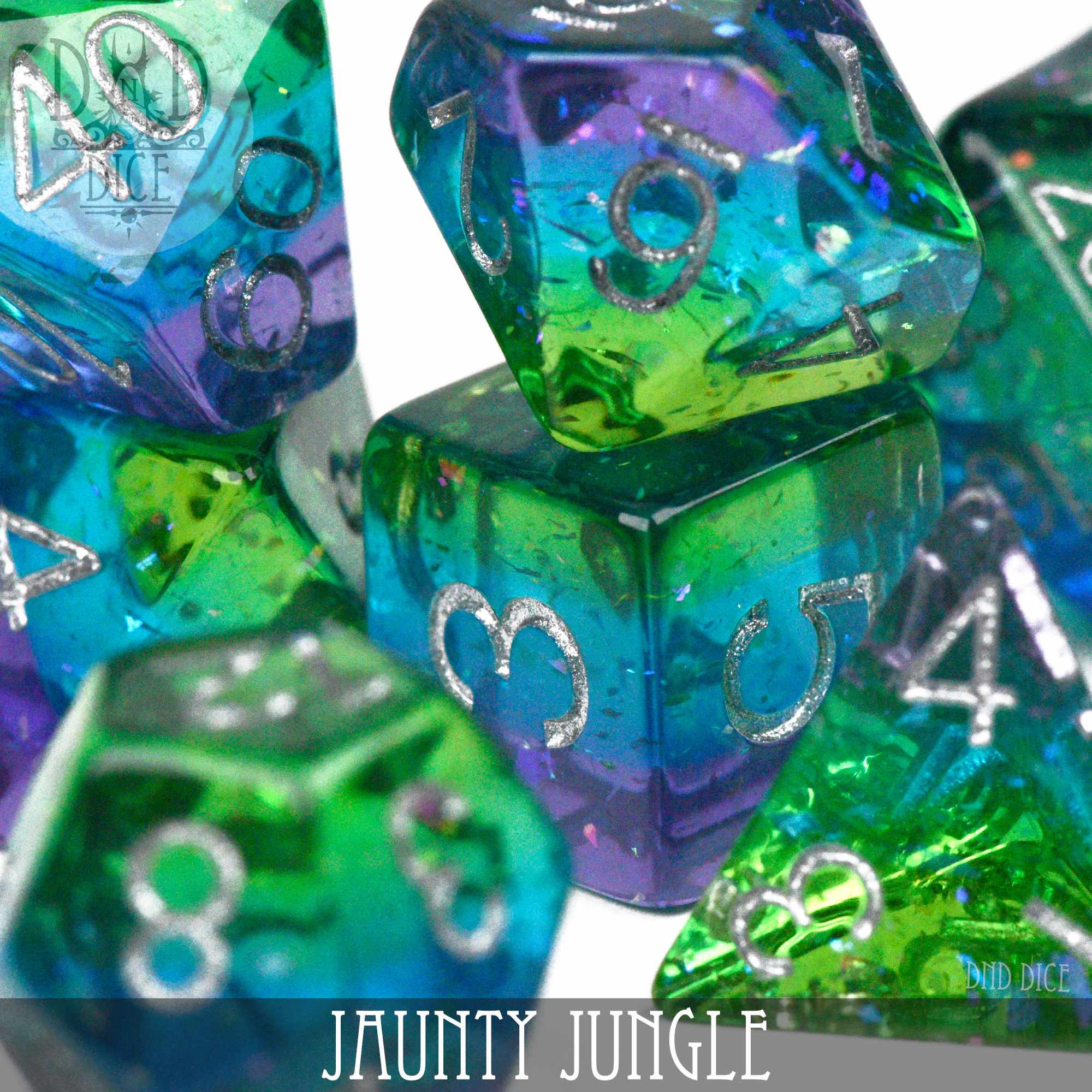 Jaunty Jungle Dice Set (Online Order Only)