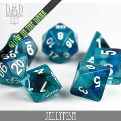 Jellyfish Glow in the Dark Dice Set (Online Order Only)