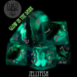 Jellyfish Glow in the Dark Dice Set (Online Order Only)