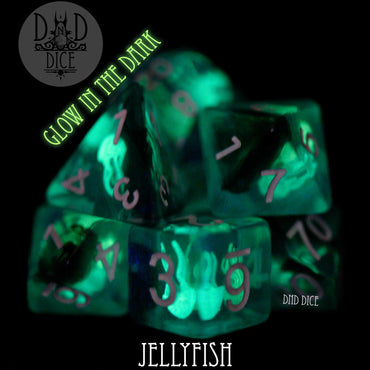 Jellyfish Glow in the Dark Dice Set (Online Order Only)
