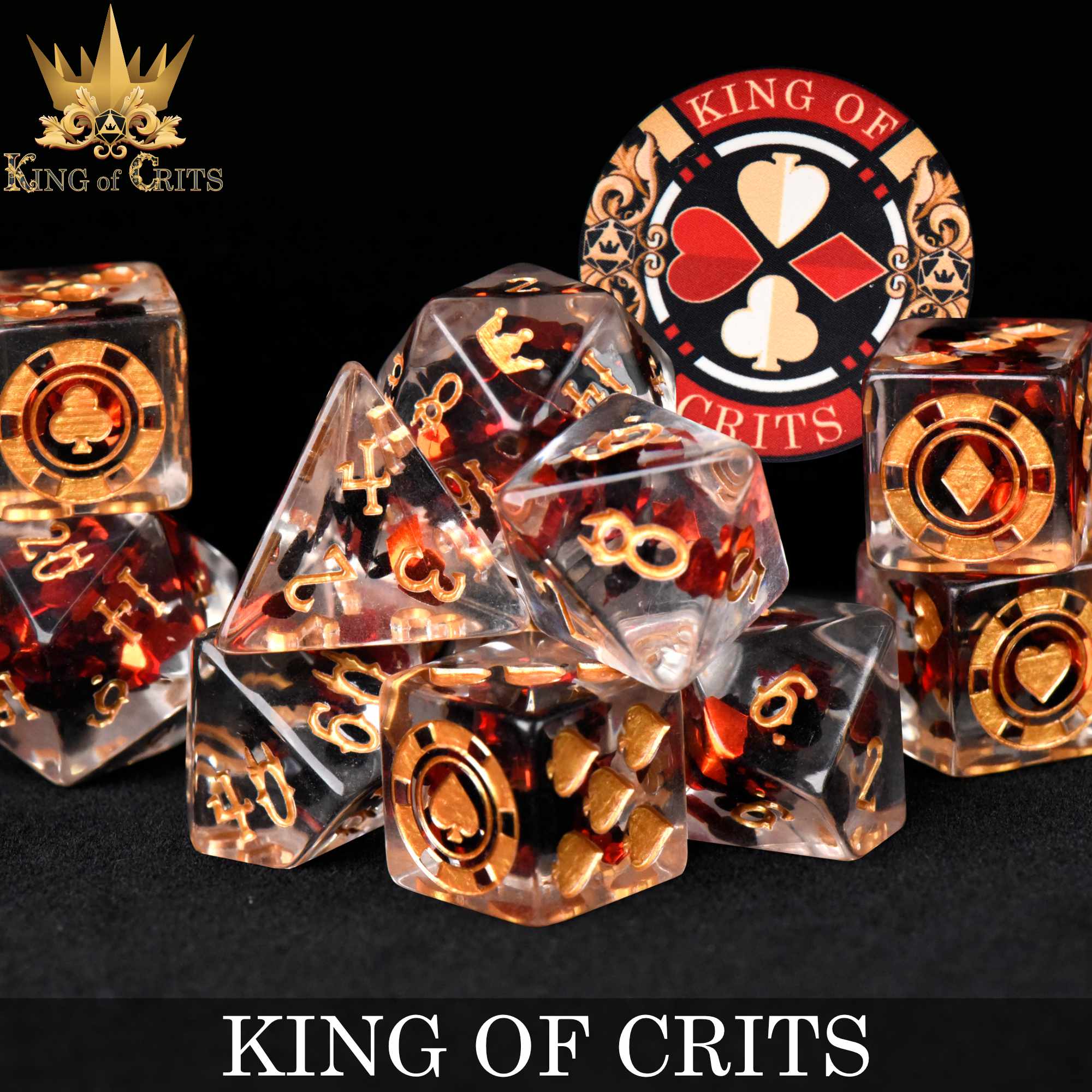King of Crits 11 Dice Set (Online Order Only)