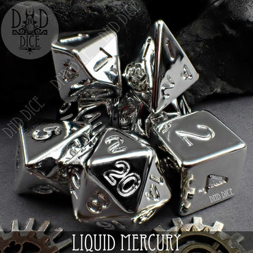 Liquid Mercury Dice Set (Online Order Only)