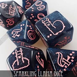 Sparkling Llama Dice Set (Online Order Only)