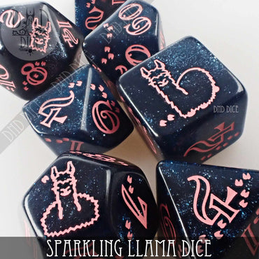 Sparkling Llama Dice Set (Online Order Only)