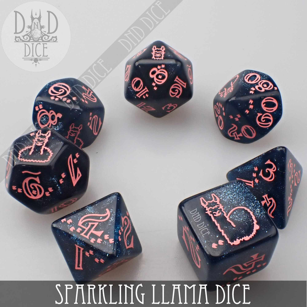 Sparkling Llama Dice Set (Online Order Only)