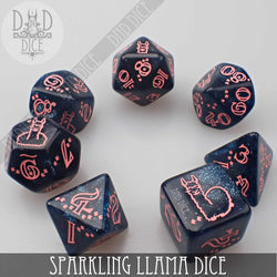 Sparkling Llama Dice Set (Online Order Only)