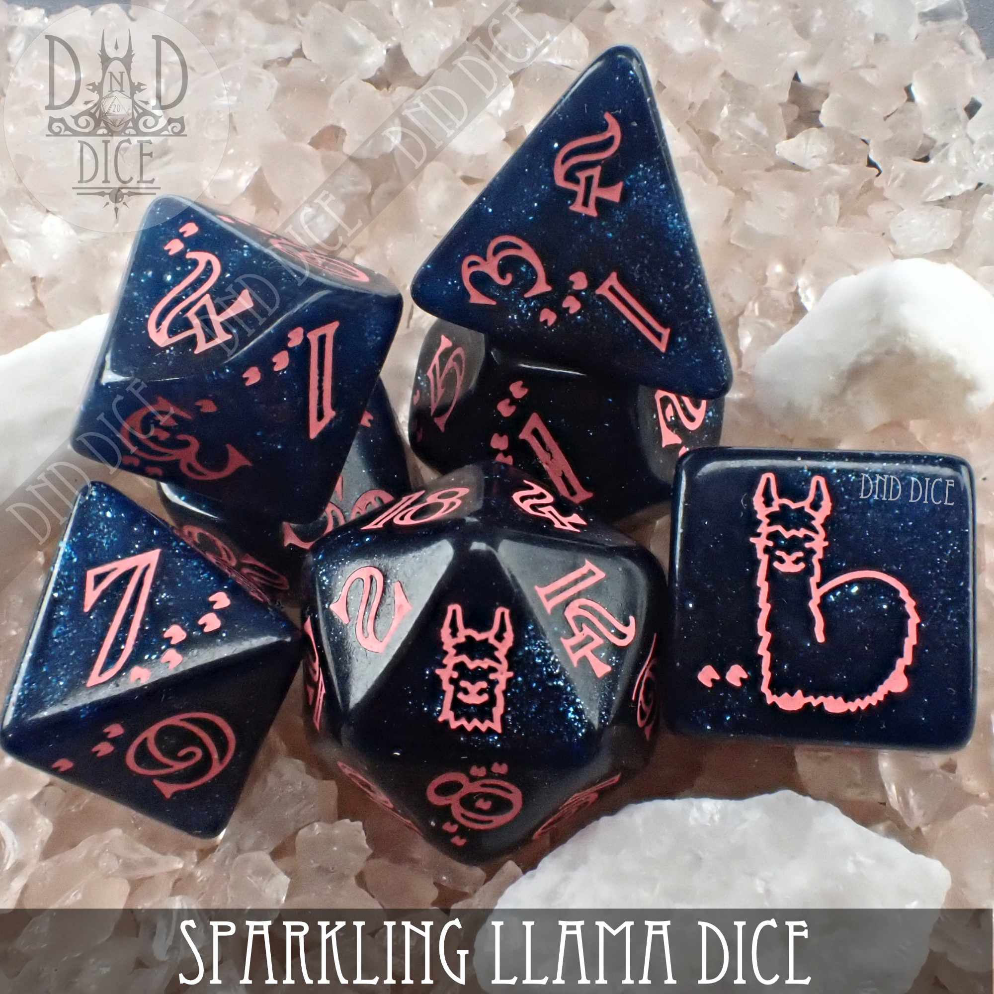 Sparkling Llama Dice Set (Online Order Only)