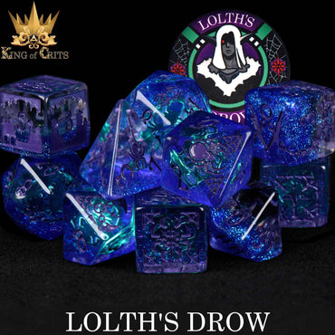 Lolth's Drow 11 Dice Set (Online Order Only)