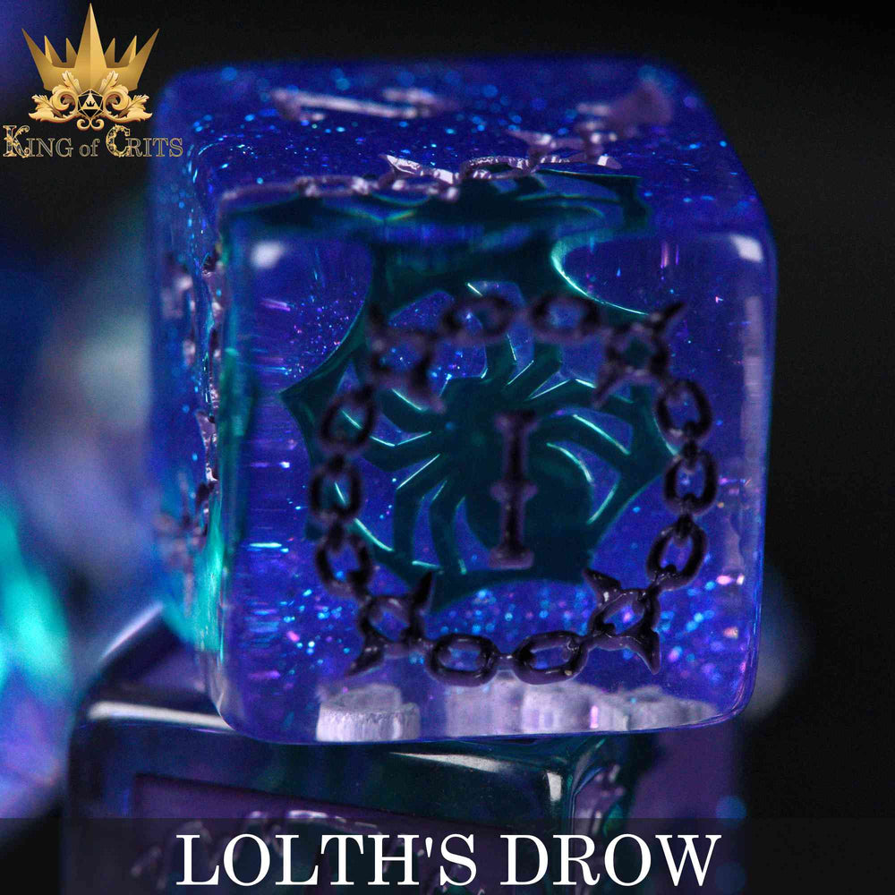 Lolth's Drow 11 Dice Set (Online Order Only)