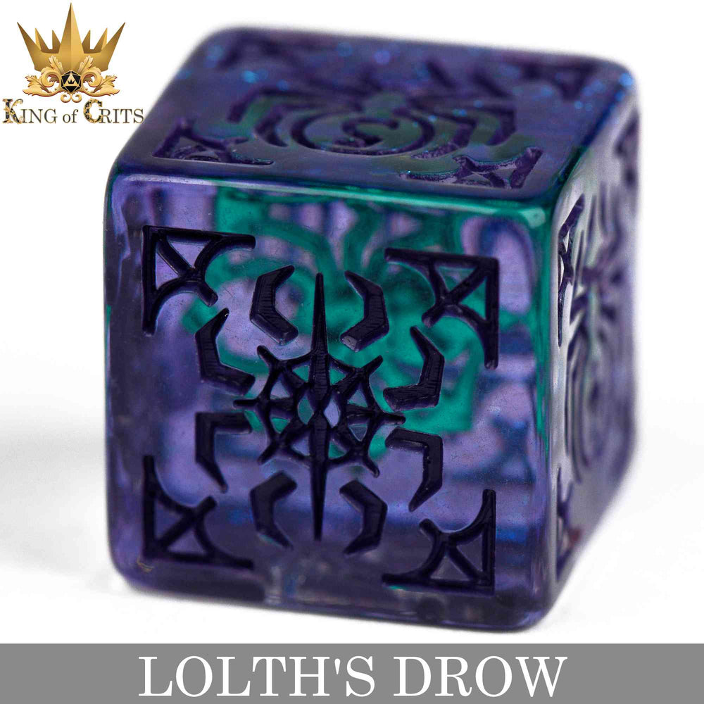 Lolth's Drow 11 Dice Set (Online Order Only)