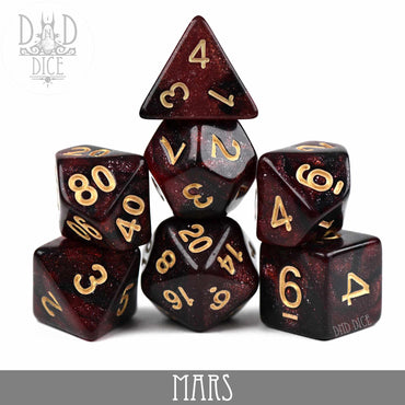 Mars Galaxy 7 or 11 Dice Set (Online Order Only)
