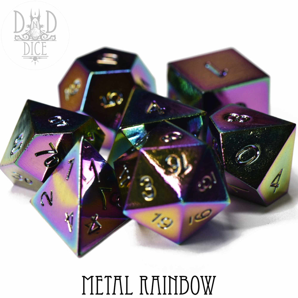 Metal Rainbow Dice Set (Online Order Only)