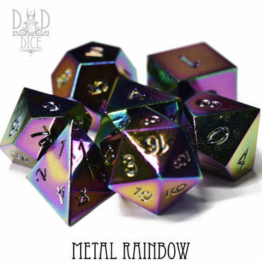 Metal Rainbow Dice Set (Online Order Only)