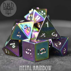 Metal Rainbow Dice Set (Online Order Only)