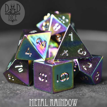Metal Rainbow Dice Set (Online Order Only)