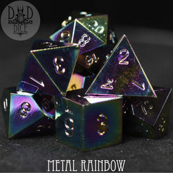 Metal Rainbow Dice Set (Online Order Only)