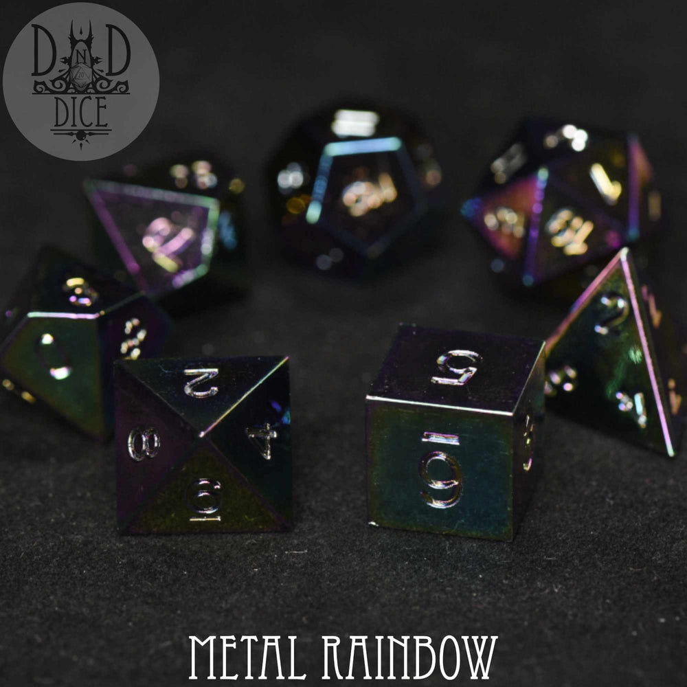 Metal Rainbow Dice Set (Online Order Only)