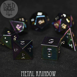 Metal Rainbow Dice Set (Online Order Only)