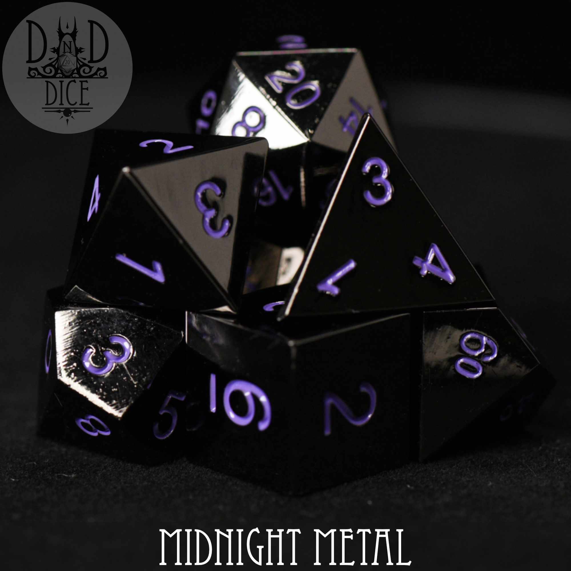 Midnight Metal Dice Set (Online Order Only)