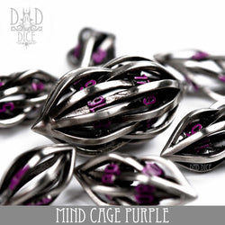 Mind Cage Purple - Metal Dice Set (Gift Box) (Online Order Only)
