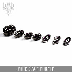 Mind Cage Purple - Metal Dice Set (Gift Box) (Online Order Only)