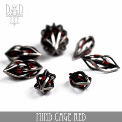 Mind Cage Red - Metal Dice Set (Gift Box) (Online Order Only)