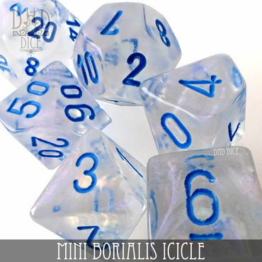 Mini Borialis Icicle Dice Set (10mm) (Online Order Only)