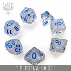 Mini Borialis Icicle Dice Set (10mm) (Online Order Only)