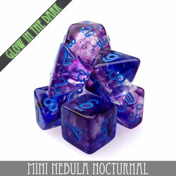 Mini Nebula Nocturnal Dice Set (10mm) (Online Order Only)