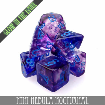 Mini Nebula Nocturnal Dice Set (10mm) (Online Order Only)