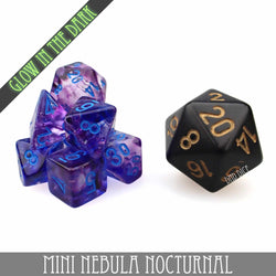 Mini Nebula Nocturnal Dice Set (10mm) (Online Order Only)