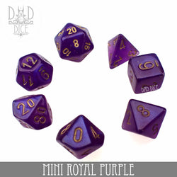Mini Royal Purple Dice Set (10mm) (Online Order Only)