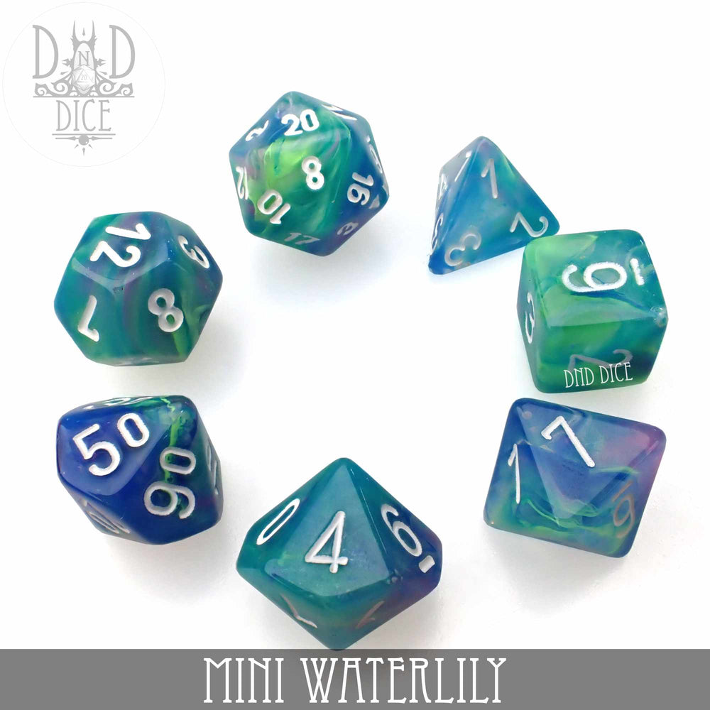 Mini Waterlily Dice Set (10mm) (Online Order Only)