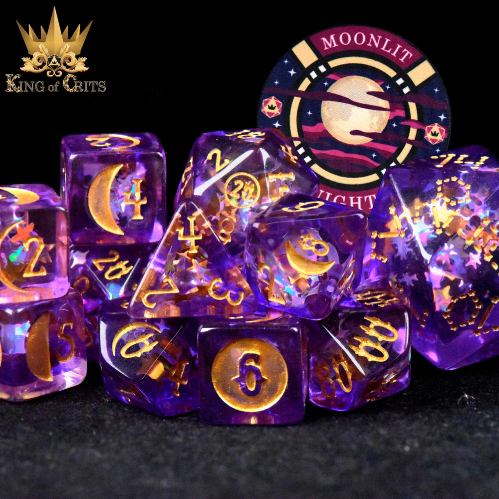 Moonlit Night 12 Dice Set