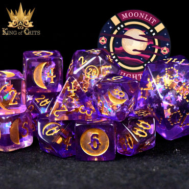Moonlit Night 12 Dice Set