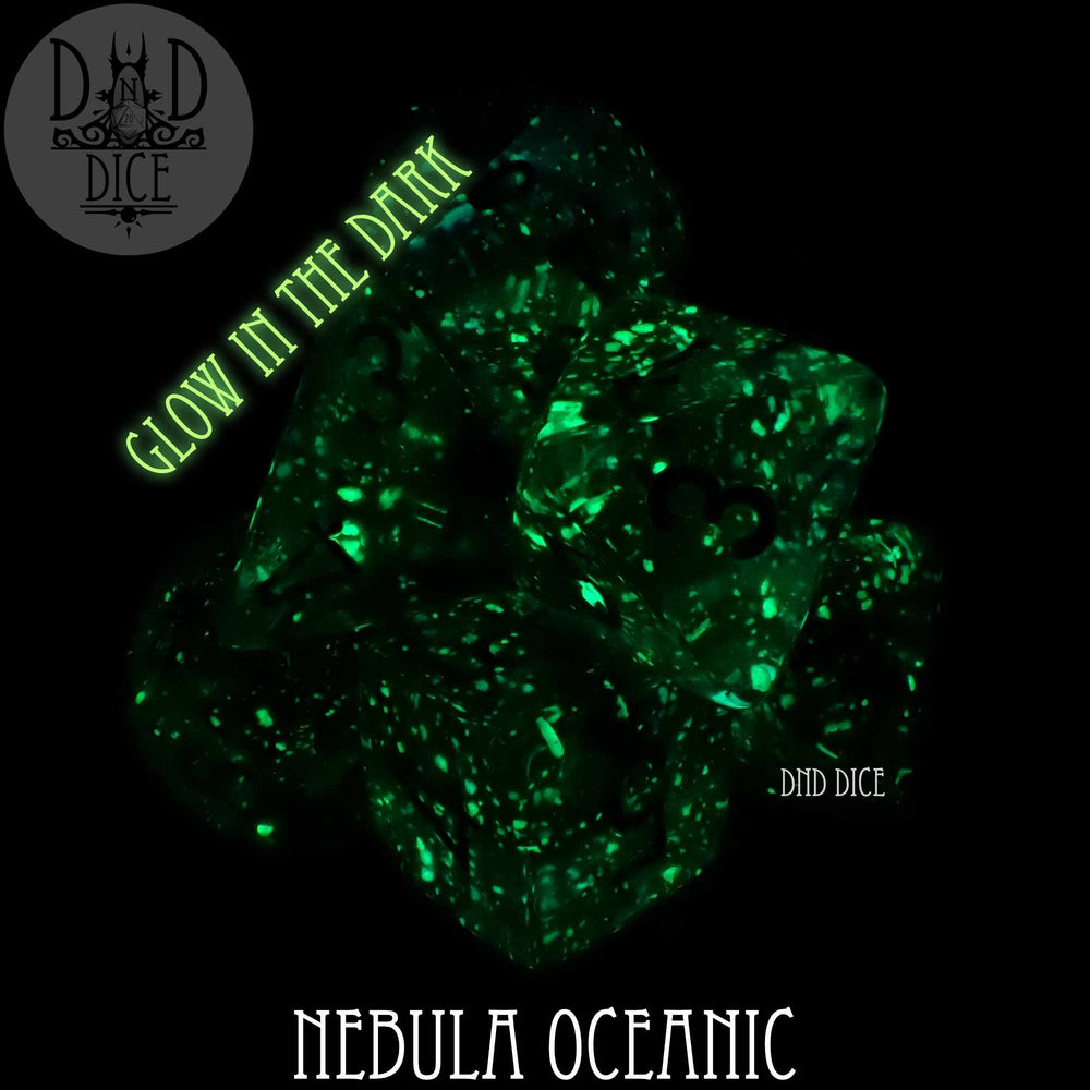 Nebula Oceanic 7 or 11 Dice Set (Glow) (Online Order Only)