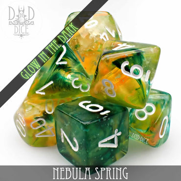 Nebula Spring Dice Set (Glow) (Online Order Only)