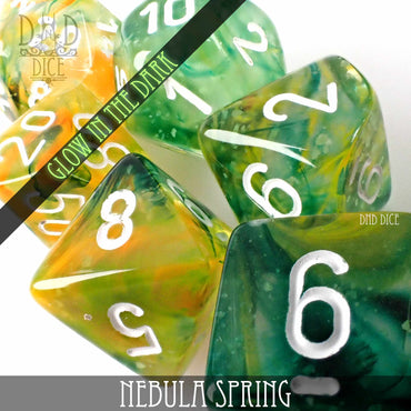 Nebula Spring Dice Set (Glow) (Online Order Only)
