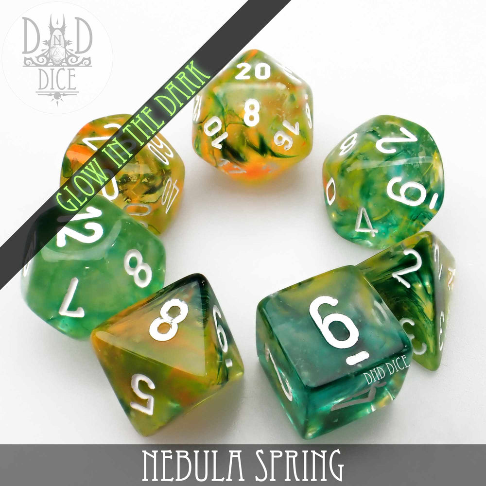 Nebula Spring Dice Set (Glow) (Online Order Only)