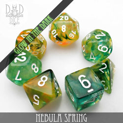 Nebula Spring Dice Set (Glow) (Online Order Only)