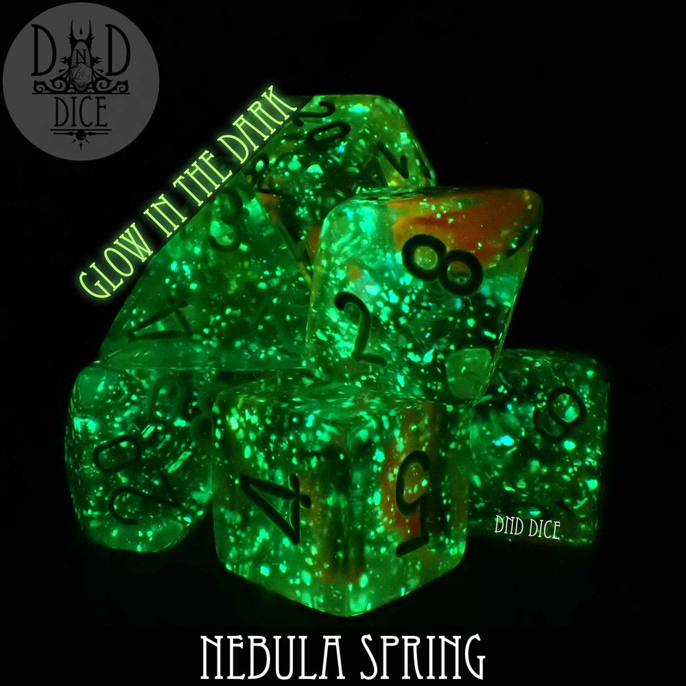 Nebula Spring Dice Set (Glow) (Online Order Only)