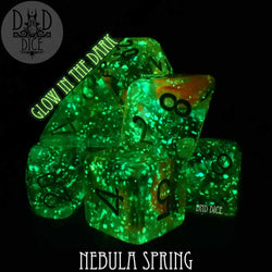 Nebula Spring Dice Set (Glow) (Online Order Only)