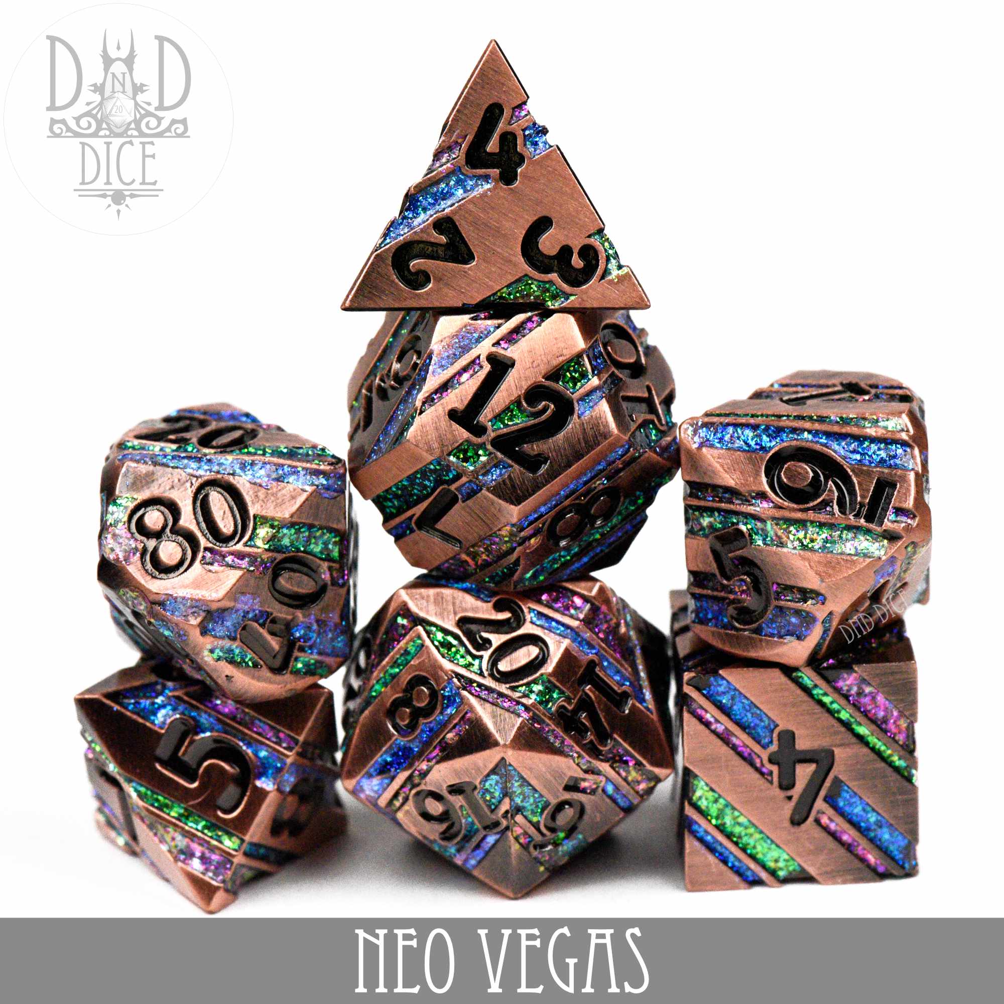 Neo Vegas Metal Dice Set (Online Order Only)